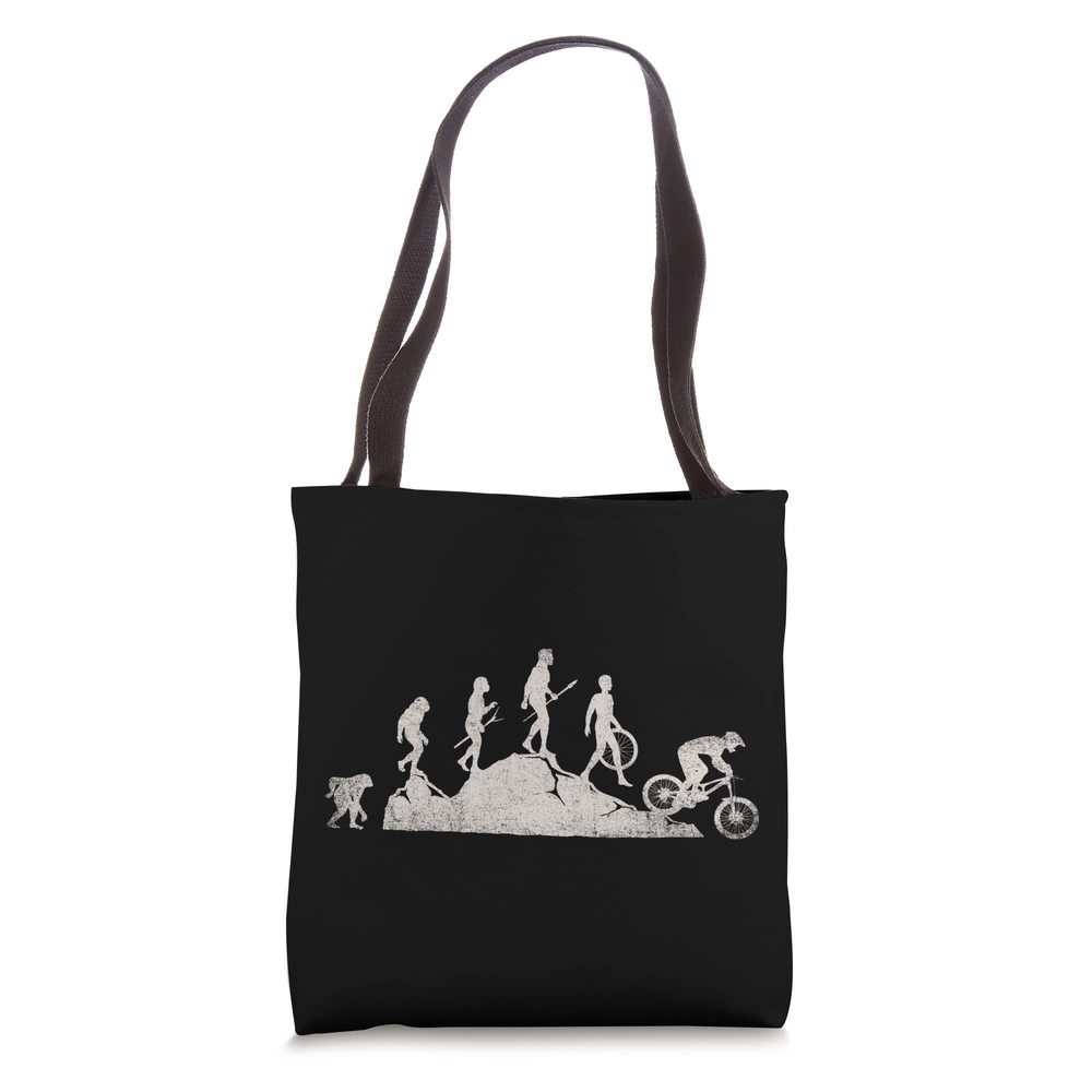 Mountain Biking Evolution Vintage Mtb Bicycle Bike Rider Tote Bag :>